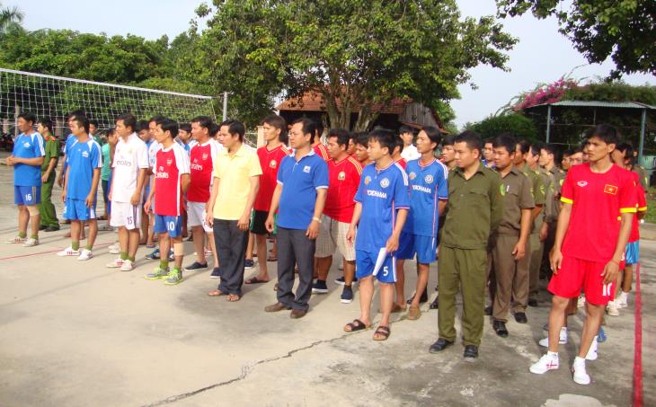 Công an Tân Châu khai mạc giải bóng chuyền kỷ niệm 71 năm Ngày truyền thống Công an Nhân dân  